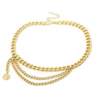 Zinek pas řetěz, s Hliníkový řetěz, á, módní šperky & vícevrstvá & různé velikosti pro výběr & pro ženy, více barev na výběr, Prodáno By PC