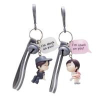 Bag Purse Charms Keyrings Keychains PVC Plastic with Zinc Alloy Character Unisex 100mm Sold By PC