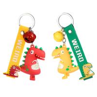 PVC Plastic Key Clasp, with Tibetan Style, Animal, Unisex & different styles for choice & epoxy gel, 105mm, Sold By PC