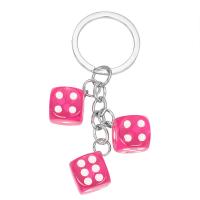 Iron Key Clasp Resin with Iron Dice Unisex Sold By PC
