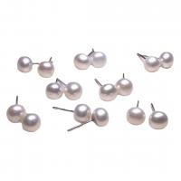 Freshwater Pearl Earrings with 925 Sterling Silver sterling silver post pin for woman mixed colors 3-25mm Sold By Pair