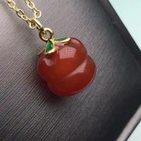 Red Agate Pendants with Brass red 5-35mm Sold By PC