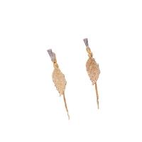 925 Sterling Silver Drop &  Dangle Earrings, sterling silver post pin, for woman & with rhinestone, golden, 10-70mm, Sold By Pair