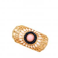 Zinc Alloy prst prsten, Zinek, unisex & smalt, smíšené barvy, 19mm, Prodáno By PC
