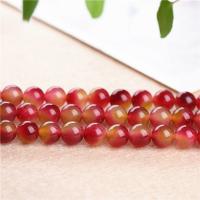 Jasper Stone Beads Round polished DIY red Sold By Strand