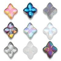 Lampwork Beads, Rhombus, plated, DIY, more colors for choice, 10mm, Approx 200PCs/Bag, Sold By Bag