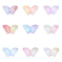 Krystalperler, Lampwork, Butterfly, ovntørrende lak, gradient farve & du kan DIY, flere farver til valg, 8x15mm, Ca. 200pc'er/Bag, Solgt af Bag