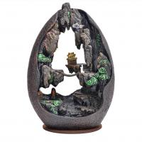 Backflow Incense Burner, Porcelain, handmade, for home and office & durable, 200x100x290mm, Sold By PC