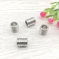Stainless Steel Beads 304 Stainless Steel Vacuum Ion Plating polished & DIY original color Inner Approx 6mm Sold By Bag