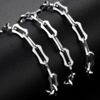 Rozsdamentes acélból készült ékszerek Chain, 304 rozsdamentes acél, divat ékszerek & csiszolt & DIY & egynemű, az eredeti szín, 15x7.20mm, 5m/Bag, Által értékesített Bag
