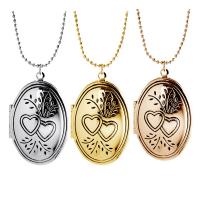 Fashion Locket Necklace Zinc Alloy with 1.97inch extender chain plated fashion jewelry & with photo locket & for woman nickel lead & cadmium free Length Approx 15.75 Inch Sold By PC