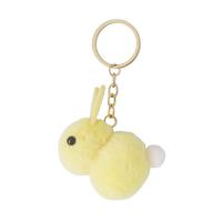 Bag Purse Charms Keyrings Keychains, Plush, with Tibetan Style, Rabbit, Unisex, more colors for choice, 105mm, Sold By PC
