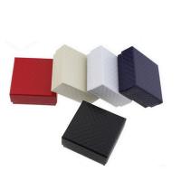 Jewelry Gift Box, Paper, Square, more colors for choice, 75x75x35mm, Sold By PC