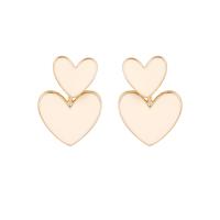 Zinc Alloy Stud Earring zinc alloy post pin plated for woman white 5-40mm Sold By Pair
