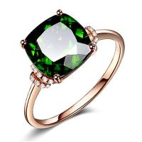 Cubic Zirconia Micro Pave Brass Ring with Gemstone micro pave cubic zirconia & for woman mixed colors 17mm Sold By PC