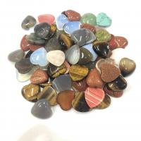 Pedras preciosas de cabochons , Pedra natural, Coração, DIY & materiais diferentes para a escolha, Mais cores pare escolha, 25x23x7mm, vendido por PC