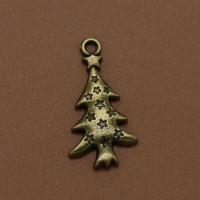 Zinc Alloy Christmas Pendants Christmas Tree plated fashion jewelry nickel lead & cadmium free Sold By Bag