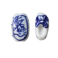 Printing Porcelain Beads, folk style & DIY & different styles for choice, mixed colors, Sold By PC