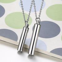 Titanium Steel Perfume Bottle Necklace fashion jewelry & Unisex 48*9mm 39*8mm Length Approx 19.69 Inch Sold By PC