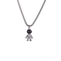 Ожерелье из нержавеющей стали , астронавт, ювелирные изделия моды & Мужская, оригинальный цвет, длина:Приблизительно 23.6 дюймовый, продается PC