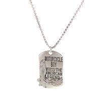 Stainless Steel Jewelry Necklace, 314 Stainless Steel, fashion jewelry & Unisex & with letter pattern, original color, Length:Approx 27.5 Inch, Sold By PC