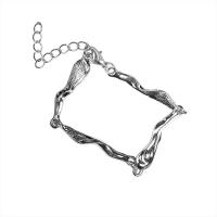 Stainless Steel Jewelry Bracelet 314 Stainless Steel with 1.96inch extender chain fashion jewelry & Unisex original color Length Approx 9.4 Inch Sold By PC
