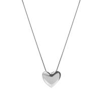 Stainless Steel Jewelry Necklace, 314 Stainless Steel, with 1.96inch extender chain, Heart, fashion jewelry & for woman, original color, nickel, lead & cadmium free, Length:16.5 Inch, Sold By PC