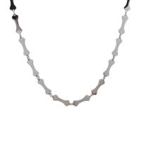 Collar de acero inoxidable de la joyería, con 1.96inch extender cadena, unisexo, color original, libre de níquel, plomo & cadmio, longitud:aproximado 16.9 Inch, Vendido por UD