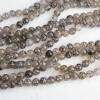 Natürliche Drachen Venen Achat Perlen, Drachenvenen Achat, rund, verschiedene Größen vorhanden, Grade AAAAAA, Bohrung:ca. 1mm, verkauft per ca. 15.5 ZollInch Strang