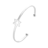 Iron Cuff Bangle, plated, for woman, more colors for choice, 20mm, Length:16.2 cm, Sold By PC