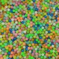 Perle acrylique, DIY & lumineux, couleurs mélangées, 100PC/sac, Vendu par sac