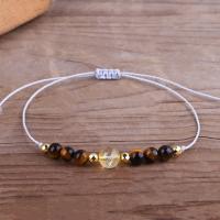 Gemstone Bracelets, with Nylon, for woman, Sold Per 30 cm Strand