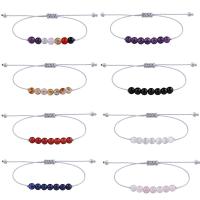 Gemstone Bracelets, with Nylon, for woman, more colors for choice, Sold Per 30 cm Strand