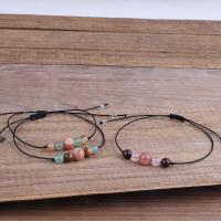 Gemstone Bracelets, with Nylon, for woman, more colors for choice, Sold Per 30 cm Strand