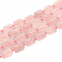 Naturliga rosenkvarts pärlor, Rose Quartz, Annorlunda form för choice & DIY, rosa, Såld Per Ca 14.96 inch Strand