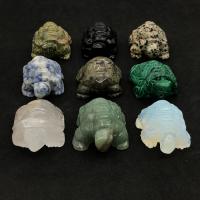 Pedra natural enfeites, Tartaruga, materiais diferentes para a escolha & unissex, Mais cores pare escolha, 66.70mm, vendido por PC