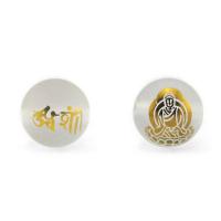 Perles de Quartz clair naturel, Rond, dorure, avec motif zodiaque chinois & DIY & modèles différents pour le choix & givré, blanc, 10-14mm, Vendu par PC