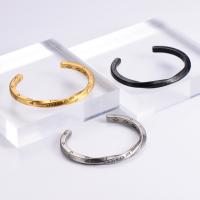 316 Stainless Steel Cuff Bangle, Round, Vacuum Ion Plating, fashion jewelry & Unisex, more colors for choice, 60x35mm, Sold By PC