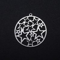 Stainless Steel Pendants 201 Stainless Steel Star Vacuum Ion Plating fashion jewelry & DIY & Unisex Sold By Bag