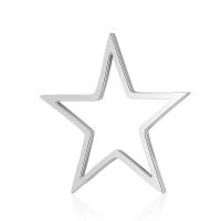 Stainless Steel Pendants 201 Stainless Steel Star Vacuum Ion Plating fashion jewelry & polished & DIY & Unisex Sold By Bag