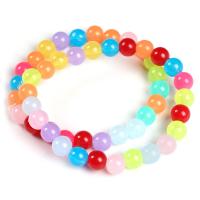 Mixed Acrylic Beads, DIY, mixed colors, 8mm, Approx 500G/Bag, Sold By Bag