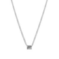 Stainless Steel Jewelry Necklace 314 Stainless Steel with 1.96inch extender chain Cube fashion jewelry & Unisex original color Length Approx 19.6 Inch Sold By PC
