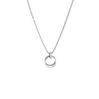 Stainless Steel Jewelry Necklace, 314 Stainless Steel, Donut, fashion jewelry & Unisex & hollow, original color, Length:Approx 27.5 Inch, Sold By PC