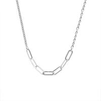 Collar de acero inoxidable de la joyería, con 1.96inch extender cadena, unisexo, color original, longitud aproximado 19.6 Inch, Vendido por UD