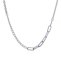 Colar de jóias de aço inoxidável, with 1.96inch extender chain, joias de moda & unissex, cor original, comprimento Aprox 19.6 inchaltura, vendido por PC