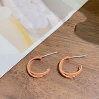 Tibetan Style Stud Earring, fashion jewelry & for woman, coffee color, nickel, lead & cadmium free, 20mm, Sold By Pair