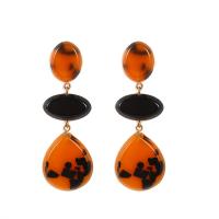 Acrylic Jewelry Earring with Iron iron post pin for woman Sold By Pair