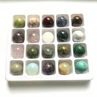 Perline gioielli gemme, Pietra naturale, Cerchio, lucido, DIY, colori misti, 4-12mm, 20PC/set, Venduto da set