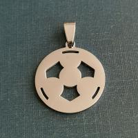 Titanium Steel Pendants Football polished fashion jewelry & Unisex Sold By PC
