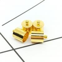 Brass End Cap, plated, DIY & different size for choice, more colors for choice, nickel, lead & cadmium free, Sold By PC